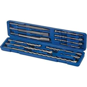 Silverline Betonboor en Beitel Set - SDS-Plus - 12 Delig