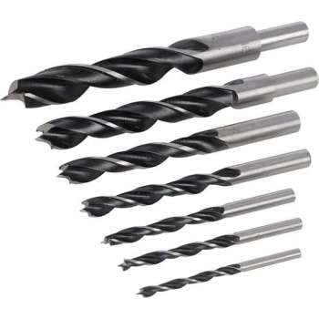 Silverline Houtboor Set - 4 t/m 16 mm. - 7 Delig
