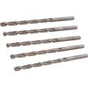 Silverline Lange Metaalboor Rolgewalst HSS-R - 6 x 139 mm. - 5 stuks