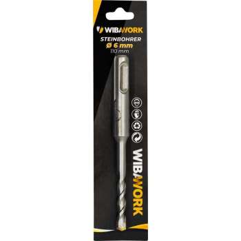 WiBaWork - Steen/Betonboren - 6x110 mm - SDS - Set van 5 - Hoogwaardige kwaliteit
