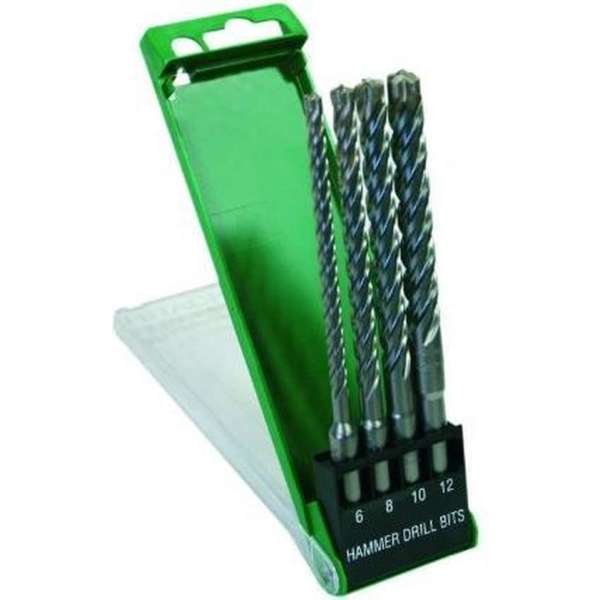 Hikoki Hitachi Boorset cassette sds-plus 4-snijder 4-delig Hikoki Hitachi Boorset cassette sds-plus 4-snijder 4-delig