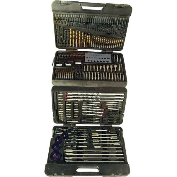Silverline Geassorteerde Boor Bit Set in Koffer - 204 Delig Set