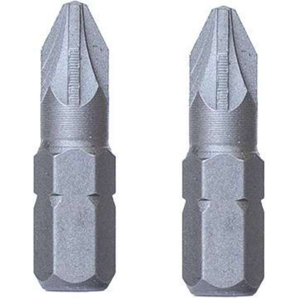 Wovar Pozidrive Bits PZ-2 25 mm - 2 Stuks Wovar Pozidrive Bits PZ-2 25 mm - 2 Stuks