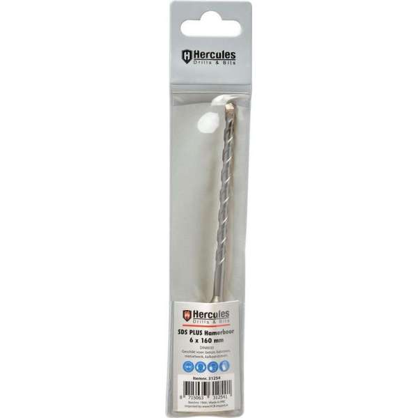 Hercules SDS plus hamerboor - 6 x 160mm Hercules SDS plus hamerboor - 6 x 160mm