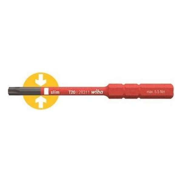 Wiha 2831-15 SoftFinish electric slimBit - T20 x 75 mm - 5,5 Nm Wiha 2831-15 SoftFinish electric slimBit - T20 x 75 mm - 5,5 Nm