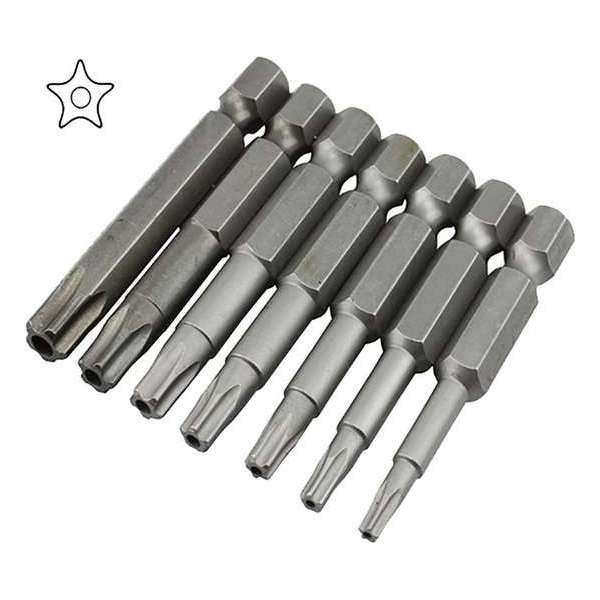 Bitset 7x Pentacle bitjes voor LMM LuchtMassaMeter Star Torx 5-punts / HaverCo Bitset 7x Pentacle bitjes voor LMM LuchtMassaMeter Star Torx 5-punts / HaverCo