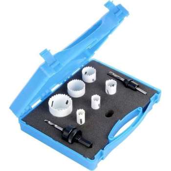 HSS 9 delige Gatenzaag Hole Saw set gereedschap box 18, 20, 25, 32, 40, en 51mm Bimetalen carbon steel