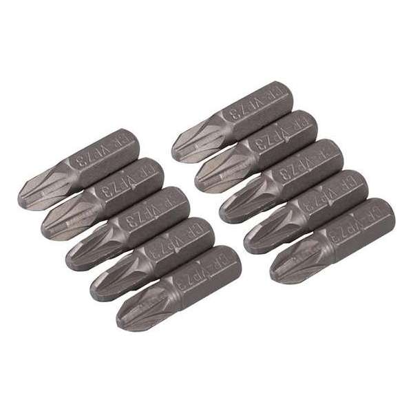 Silverline Cr-V schroevendraaier bits, 10 pk. POZIDRIV Silverline Cr-V schroevendraaier bits, 10 pk. POZIDRIV