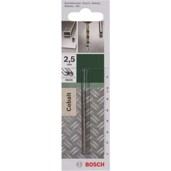 Bosch - Metaalboren HSS-Co, DIN 338 2,5 x 30 x 57 mm Bosch - Metaalboren HSS-Co, DIN 338 2,5 x 30 x 57 mm