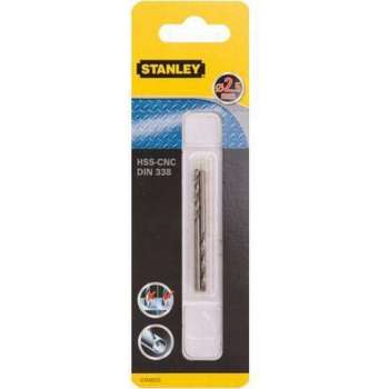 Stanley metaalboor 2,5 mm HSS-CNC STA50753 (2 stuks)