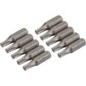 Silverline T25 Cr-V schroevendraaier bits, 10 stuks T25