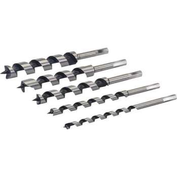Silverline Slangenboor Set 10 - 25 mm. x 205 mm. - 5 Delig