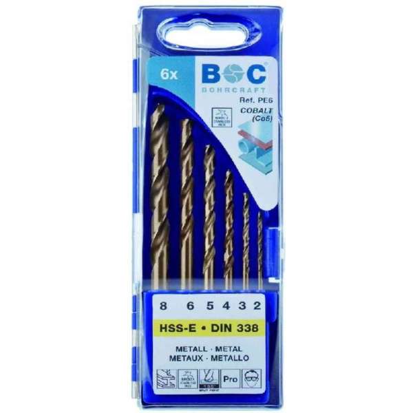 BOC Cobalt HSSE borenset 6 delig BOC Cobalt HSSE borenset 6 delig