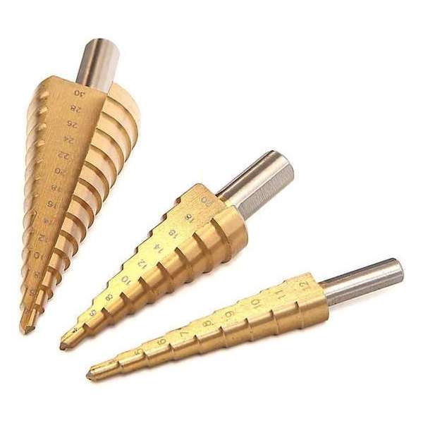 HBM 6 - 39 mm HSS - Tin Gecoate Trapgatboor HBM 6 - 39 mm HSS - Tin Gecoate Trapgatboor