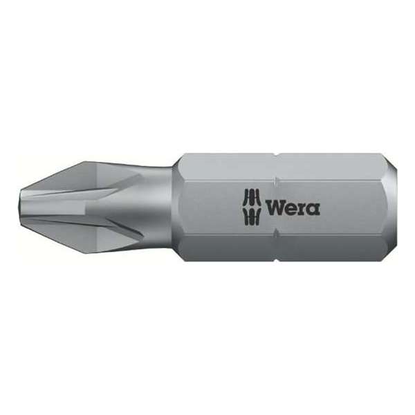 Wera 5056805001 1/4" Pozidrive Bit - PZ0 x 25mm Wera 5056805001 1/4" Pozidrive Bit - PZ0 x 25mm
