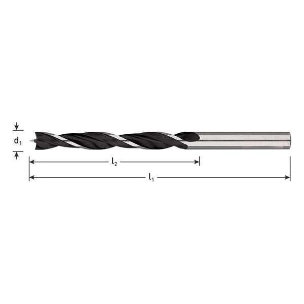 Machinale houtboor 4,0x43/75 mm - 2350400 Machinale houtboor 4,0x43/75 mm - 2350400