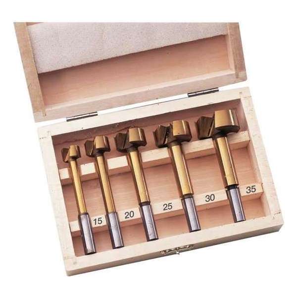 Westfalia Forstner titanium boorset, 5-delig Westfalia Forstner titanium boorset, 5-delig