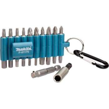 Makita P-81175 22-delige professionele torx / kruis / 1/4'' adapter schroef bitset