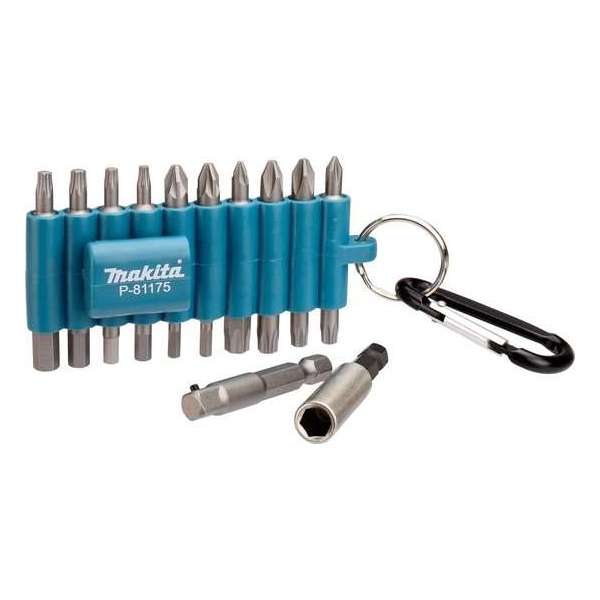 Makita P-81175 22-delige professionele torx / kruis / 1/4'' adapter schroef bitset Makita P-81175 22-delige professionele torx / kruis / 1/4'' adapter schroef bitset