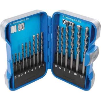 Silverline TCT metselwerk boorbitset 3-10 mm, 15-delig