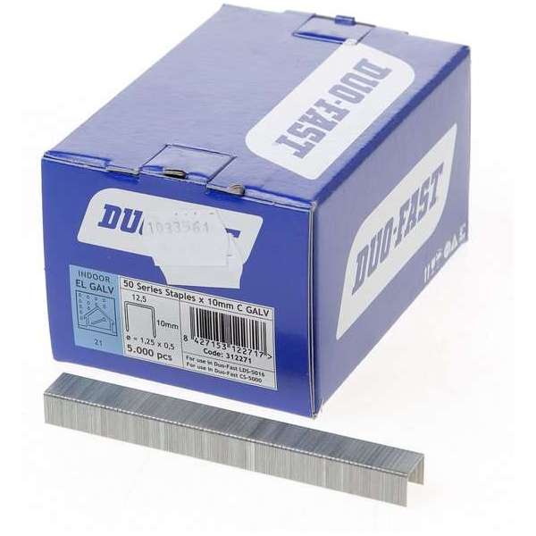 Duofast niet 50-Serie 10mm beitelpunt vz (5000st) Duofast niet 50-Serie 10mm beitelpunt vz (5000st)