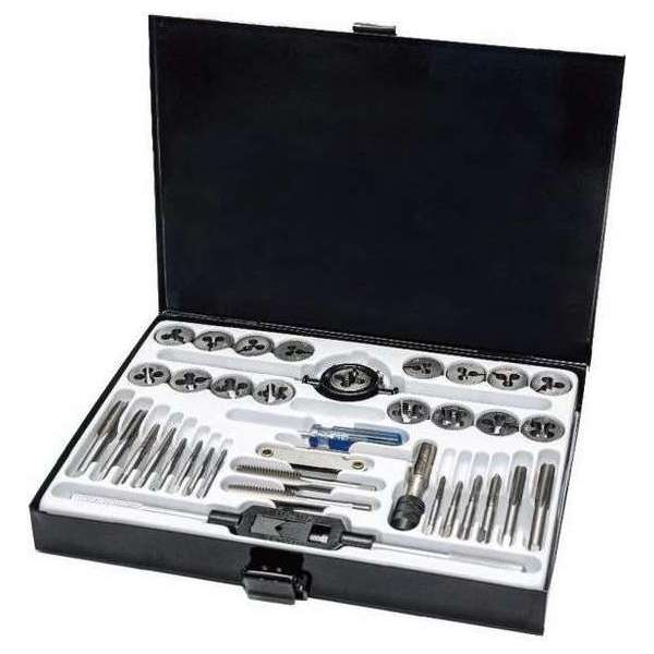 Autojack Metrische Tap- en Snijplaten Set 40-delig TDS40 Autojack Metrische Tap- en Snijplaten Set 40-delig TDS40