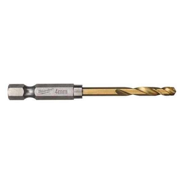 Milwaukee Shockwave metaalboor HSS-G Ti. 4mm (2st) Milwaukee Shockwave metaalboor HSS-G Ti. 4mm (2st)