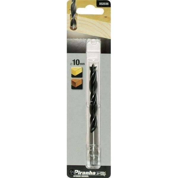 Piranha Houtspiraalboor 10mm X52036 Piranha Houtspiraalboor 10mm X52036