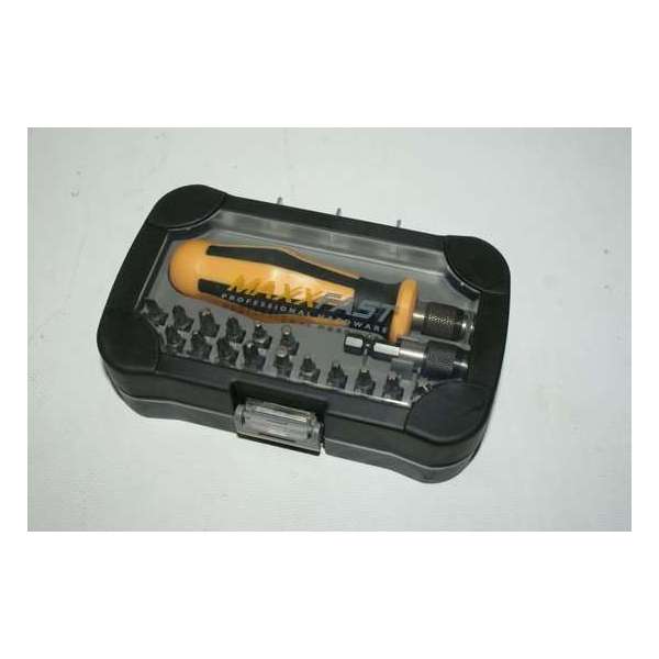 Maxxfast MF Bit sets 32 delig met schroevendraaier handvat. Maxxfast MF Bit sets 32 delig met schroevendraaier handvat.