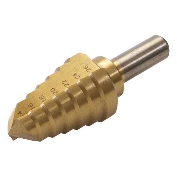 Silverline HSS Trapgatboor / Stappenboor / Piramideboor met Titanium Coating - 4 - 26 mm. Silverline HSS Trapgatboor / Stappenboor / Piramideboor met Titanium Coating - 4 - 26 mm.