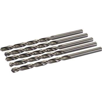 Silverline Lange Metaalboor Rolgewalst HSS-R - 8 x 165 mm - 5 stuks