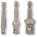 Bohrcraft Adapterset met 1/4" accuboormachine aansluiting naar 1/4"-3/8"-1/2" doppen