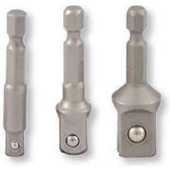 Bohrcraft Adapterset met 1/4" accuboormachine aansluiting naar 1/4"-3/8"-1/2" doppen