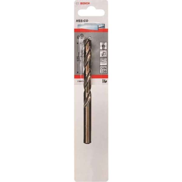 Bosch Metaalboren HSS-Co, Standard 9 x 81 x 125 mm Bosch Metaalboren HSS-Co, Standard 9 x 81 x 125 mm