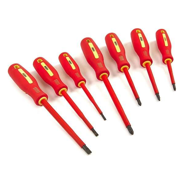 HBM PROFI 7 Delige VDE Geisoleerde Soft Grip Schroevendraaierset