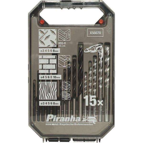 Piranha 15-delig combiset X56070 Piranha 15-delig combiset X56070