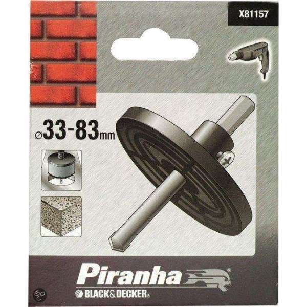 Piranha Adaptor voor TCT-gatzagen 33 - 83mm X81157 Piranha Adaptor voor TCT-gatzagen 33 - 83mm X81157