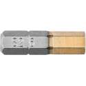 Schroef Bit Inbus HEX 6,0  25 mm. (2X) GRAPHITE