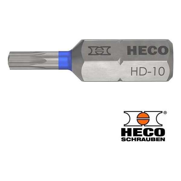 HECO-Drive schroefbit TORX TX-10 Blauw 10 stuks lengte 25 mm HECO-Drive schroefbit TORX TX-10 Blauw 10 stuks lengte 25 mm