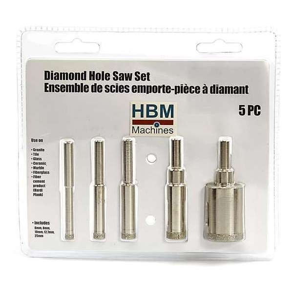 HBM 5 Delige Diamant Gatzagenset HBM 5 Delige Diamant Gatzagenset