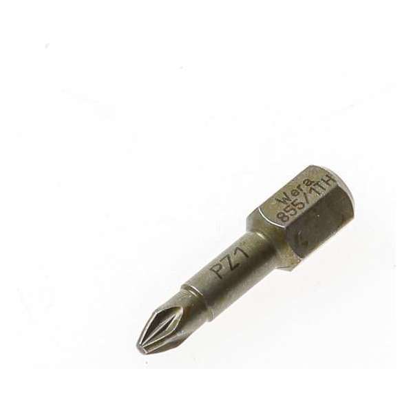Wera 5056910001 1/4" Pozidrive Torsie Bit Extra Hard - PZ1 x 25mm Wera 5056910001 1/4" Pozidrive Torsie Bit Extra Hard - PZ1 x 25mm