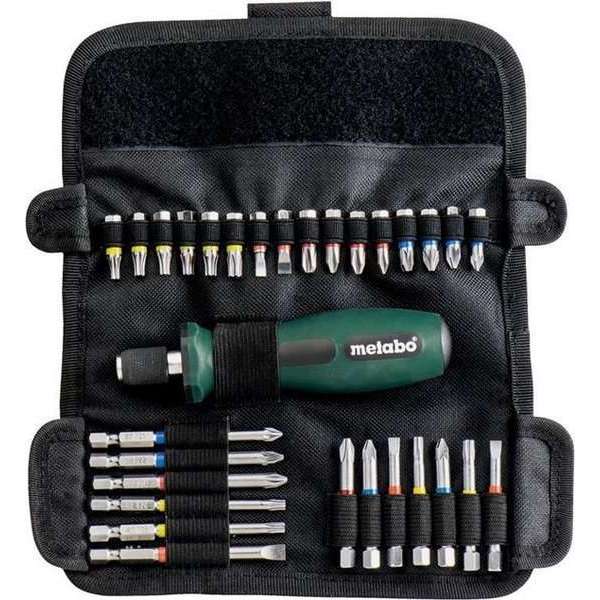 Metabo bitset met handgreep, 30-dlg in roltas Metabo bitset met handgreep, 30-dlg in roltas