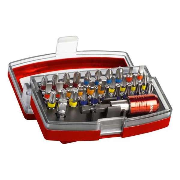 4TECX Bitset - PZ/PH/sleuf/torx/inbus - 32-delig - BT32 4TECX Bitset - PZ/PH/sleuf/torx/inbus - 32-delig - BT32
