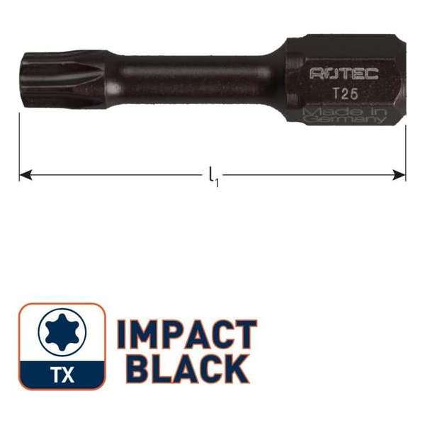 IMPACT Torx bit T25 L30mm. (10st.) IMPACT Torx bit T25 L30mm. (10st.)