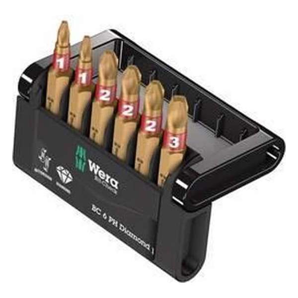 Wera Bit-Check 6 Ph Diamond 1 05057404001 Bitset 6-Delig Kru Wera Bit-Check 6 Ph Diamond 1 05057404001 Bitset 6-Delig Kru