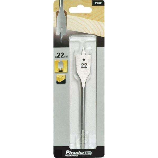 Piranha Platte houtboor (speedboor) 22mm X52040 Piranha Platte houtboor (speedboor) 22mm X52040