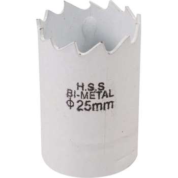 Silverline Bimetalen Gatenzaag - Ø 25 mm. - Aluminium, brons, koper, PVC, acryl en hout