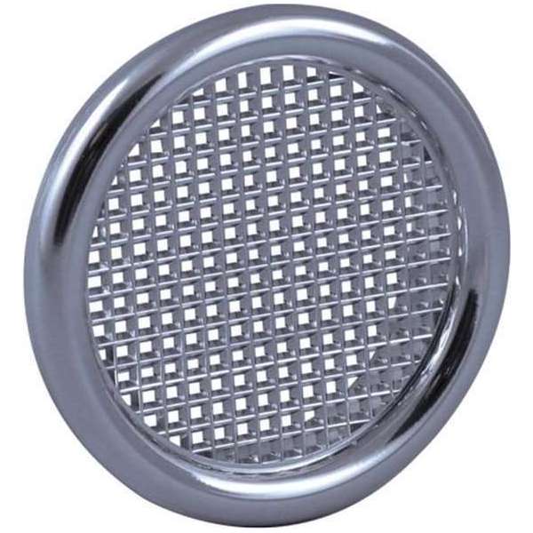 Nedco Kunststoffen BV Ventilatierooster kunststof met kraag dia 56mm chroom Nedco Kunststoffen BV Ventilatierooster kunststof met kraag dia 56mm chroom