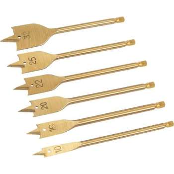 Silverline Titanium Speedboor Set 10 t/m 32 mm - 6 Delig