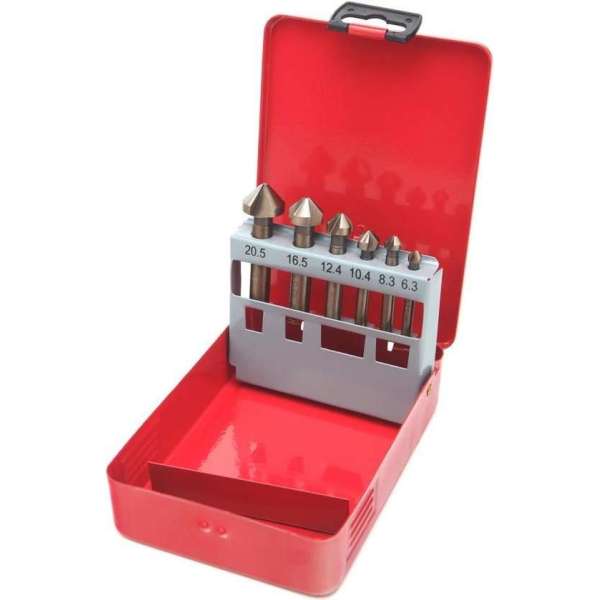 6 Delige COBALT Verzinkfrezenset 6 Delige COBALT Verzinkfrezenset